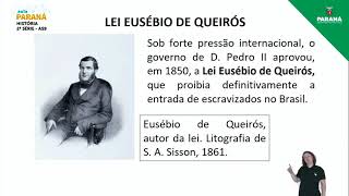 2021  2ª Série  História  Aula 59  Brasil Império Lei de Terras e Leis Abolicionistas [upl. by Nahgen791]