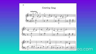 THE JOY OF THE FIRST YEAR PIANO Courting song Pag 66 [upl. by Dorrej]