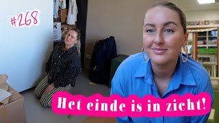 HUIS IS BIJNA KLAAR 💒 EETTAFEL VERANDEREN KLEDINGKAST AFMAKEN amp IK HEB GORDIJNEN  WEEKVLOG 268 [upl. by Enelear]