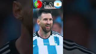 Rare Moments In Football  Portugal VS Argentina Imaginary World Cup Final  ronaldo vs messi [upl. by Dupuy82]