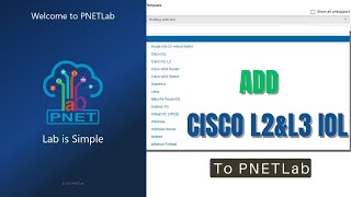 How to add Cisco L2 amp L3 IOL image on Pnetlab [upl. by Cathie373]