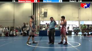 Donovan Nelson vs Vas Stover at 2013 West Jr Reg  GR High School [upl. by Elah]