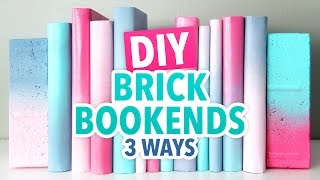 3 DIY Brick Bookends  HGTV Handmade [upl. by Gawain191]