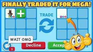 ACCEPTED 🥳🥳 FINALLY TRADED MY NEON KANGAROO FOR A GOOD MEGA WIN FAIR OR LOSE🤔🤔 Adopt me Trading [upl. by Godfree533]