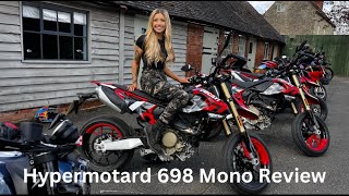 Hypermotard 698 Mono RVE Review  Ducati Media Day Pt1 [upl. by Mundy]