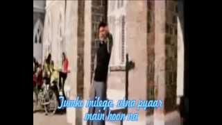 Kiska Hai Yeh Tumko Main Hoon Na  Karaoke With Lirick [upl. by Skye]