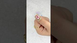 Easy Flower Nail Art Design 💅shortsfeed [upl. by Tymon]