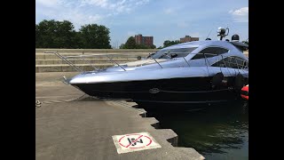 Sunseeker Yacht totaled after it crashes into Lake Michigan Shoreline [upl. by Chappy]