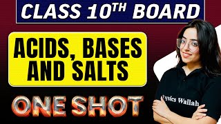 ACIDS BASES AND SALTS in 1 Shot  Class 10th Board Exams [upl. by Ier]