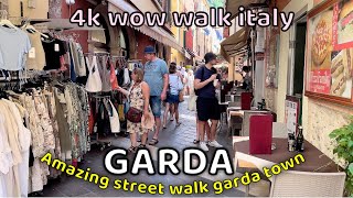 Garda  Garda street Walking Tour  Gardasee 2023  Italy 4k HDR WALKING TOUR Lago di Garda italia [upl. by Lladnar]