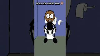 Pov When your poop plays tricks on you 🤣💩 shorts funny animation [upl. by Ylime]