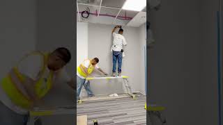 INSTALLING KOROSEAL WALL COVERING LIKE A PRO OVER NEW PRIMED DRYWALL [upl. by Haek]