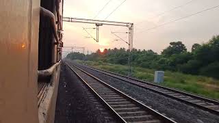 Coimbatore Express 16321 NCJ  CBE JN Crossing Perundurai 🚂 SR IR [upl. by Beverlie]