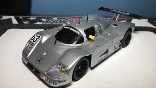 Kyosho Miniz Sauber Mercedes C9 Autoscale  LM Motor Mount Install [upl. by Anilem122]