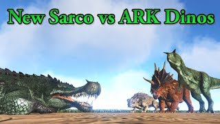 New Sarco vs Carno Trike amp Thorny Dragon  ARK Survival Evolved [upl. by Emoryt]