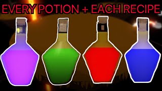 EVERY Alchemist POTION  EACH RECIPE  Slap Battles [upl. by Behm]