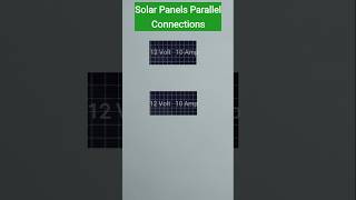 Solar Panels Parallel Connection  Solar Panels Parallel [upl. by Oniliuqnart407]