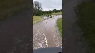 Farm flooded impassable gate entry in Grovespring Missouri [upl. by Reed]