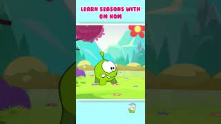 Aprenda as temporadas com om nom 🥶 omnom cuttherope shorts learnweathers [upl. by Nilkcaj821]