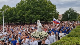 Medjugorje 43rd anniversary  Our Lady in procession [upl. by Burner279]