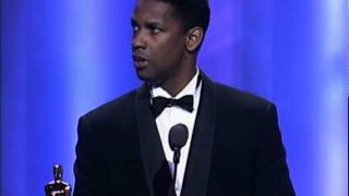 Denzel Washington Wins Best Supporting Actor  62nd Oscars 1990 [upl. by Manvel]