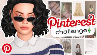 FIRST Things I See on Pinterest Pick My Sim 📌  The Sims 4 CAS Challenge [upl. by Anomas]