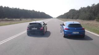 Scirocco R 20T 322 HP DSG vs Civic Type R 24 VTEC 260 HP [upl. by Lanni330]