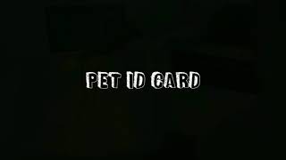 how to make PET ID CARD [upl. by Herrle]