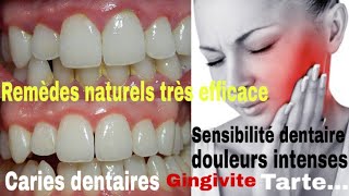 Remèdes naturels contre un mal de dents ou caries dentaires  Astuce bonus contre mauvaise haleine [upl. by Meehsar]