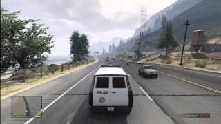 Grand Theft Auto 5  How to get the Police VAN GTA V [upl. by Anidam]