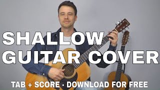 Shallow Fingerstyle Guitar CoverTAB for download [upl. by Leohcin]