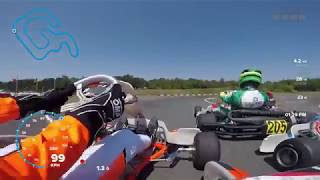 Onboard Rotax Senior Ostricourt  2018 BNL II Day 2 Race 1  Boldizsar Szabo [upl. by Dirfliw]