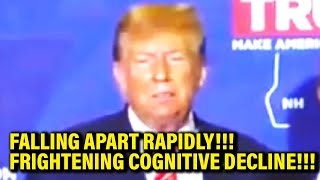 Very CONFUSED Trump SHORT CIRCUITS During Speech [upl. by Renaud]