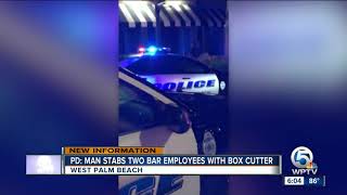 Man stabs two people with box cutter in West Palm Beach [upl. by Dudley]