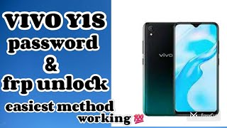 vivo Y1S vivo 2015 password amp frp unlock easiest method using unlock tools working 💯 [upl. by Denny]