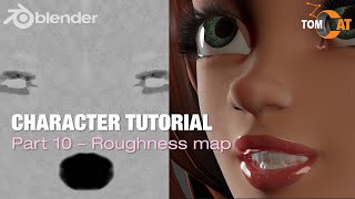 Blender Complete Character Tutorial  Part10  Roughness Map v2 [upl. by Rennie936]