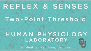 TwoPoint Threshold for Students  Reflex amp Senses  Human Physiology  Dr Ketchum  OU [upl. by Eednac534]