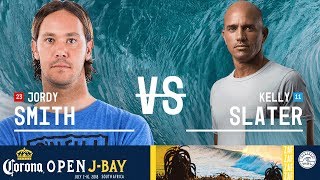 Jordy Smith vs Kelly Slater  Round Two Heat 4  Corona Open JBay  Mens 2018 [upl. by Josee]