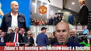 ✅🔥💯ZIDANE IN CRUCIAL TALKS WITH MAN UTD BOARD AND SIR JIM RADCLIFFE IS HE THE NEXT BOSS✅🔥💯 [upl. by Siouxie]