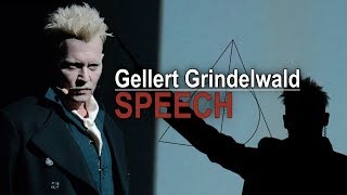 Gellert Grindelwald at ComicCon  THE SPEECH [upl. by Ailey]