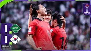 AsianCup2023  Round of 16  Saudi Arabia 1 2  4 1 Korea Republic [upl. by Dilahk]