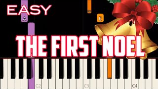 THE FIRST NOEL  LYRICS   CHRISTMAS SONG  EASY PIANO [upl. by Philippe]