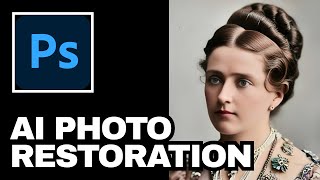 AI Photo Restoration and Colorizing with Photoshop and Palettefm [upl. by Siraj629]