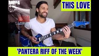 PANTERA RIFF OF THE WEEK  6 THIS LOVE  Fast Chromatic Riff LESSON by ATTILA V intermediate [upl. by Ulani895]