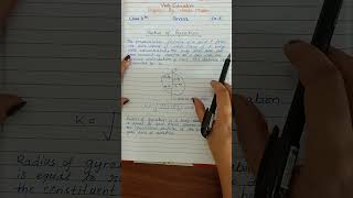 Radius of Gyration class11 physics class11physics shorts [upl. by Naras]