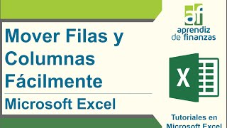 Como Mover Filas Completas en Excel [upl. by Aileme877]