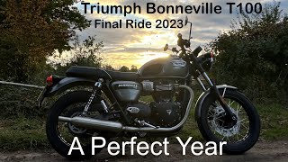 Triumph Bonneville T100  A Perfect Year [upl. by Shing276]