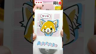 Aggretsuko アグレッツコ sanrio Cut amp Paste Sticker ASMR [upl. by Millian75]