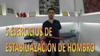 5 EJERCICIOS de ESTABILIZACIÓN de HOMBROS  Fisiolution [upl. by Aillicsirp]