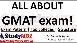 All about GMAT exam  Exam pattern  Top Colleges  Sectional structure [upl. by Lavinie]